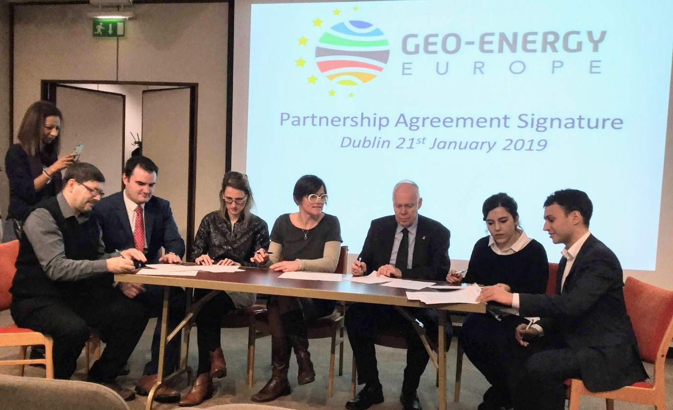 Partners sign agreement establishing the GEO-ENERGY EUROPE metacluster, with the aim of exporting European geo-energy know-how & technologies to world markets
