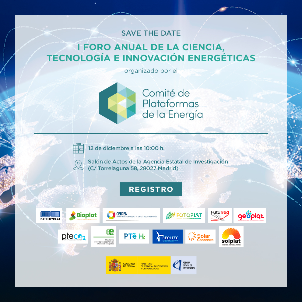 El 12 de diciembre coorganizamos el I Foro Anual de la Ciencia, Tecnología e Innovación Energéticas